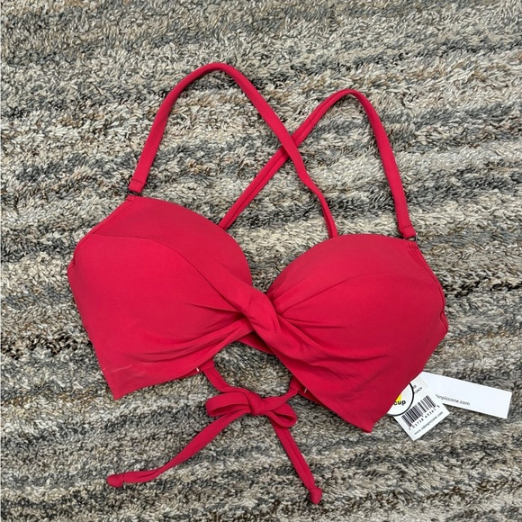 Robin Piccone Ava Pink Punch Bikini Top Sz Small NWT | Robin Piccone Bikini Top - Picture 11 of 14
